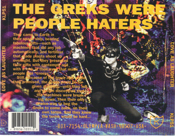 Love As Laughter : The Greks Bring Gifts (CD, Album)