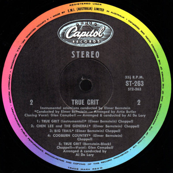 Elmer Bernstein : True Grit (LP, Album)
