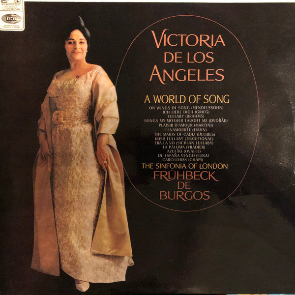 Victoria De Los Angeles : A World Of Song (LP, Album, RP)