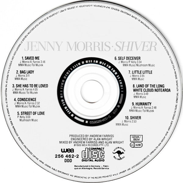 Jenny Morris : Shiver (CD, Album)