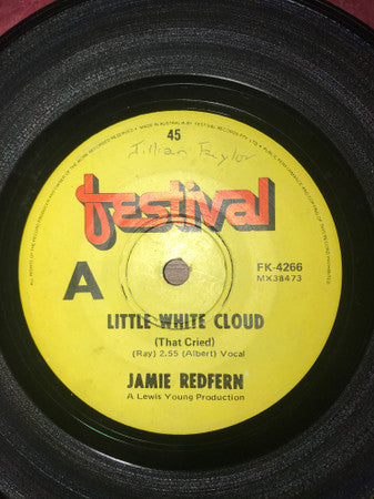 Jamie Redfern : Little White Cloud (That Cried) (7", Single)
