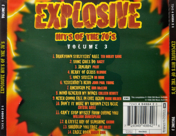 Various : Explosive Hits Of The 70's Volume 3 (CD, Comp)