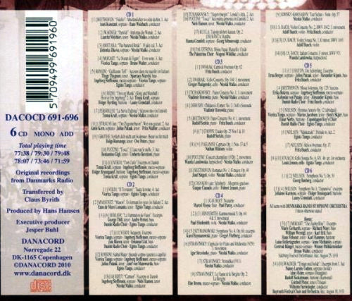 Various : Great Singers & Musicians In Copenhagen 1931-1939 (Historical Live Recordings From The Archive Danmarks Radio)  (6xCD, Comp, Mono)