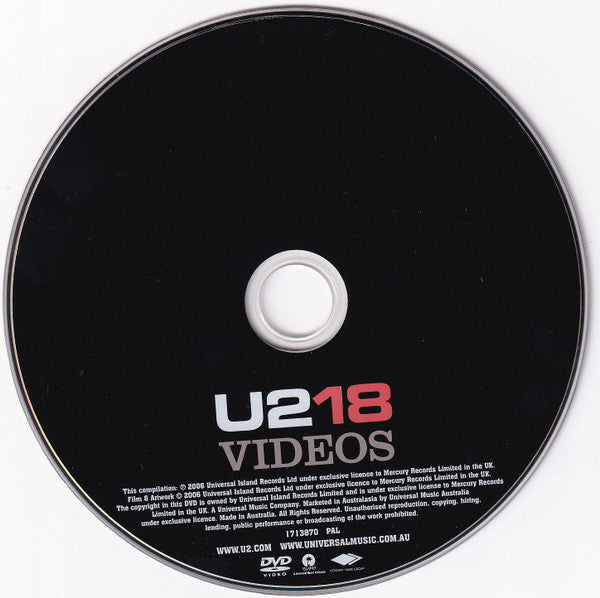 U2 : U218 Videos (DVD-V, Comp, PAL)