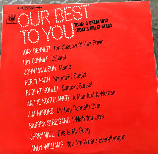 Various : Our Best To You: Today's Great Hits... Today's Great Stars (LP, Comp)