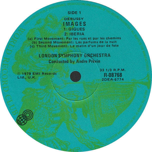 Claude Debussy : Images Pour Orchestre / Prélude À L'Après-Midi D'Un Faune (LP, Album, Club)