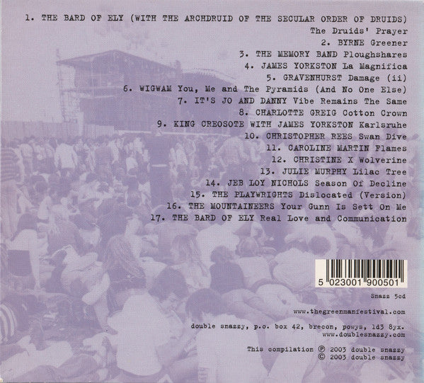 Various : The Green Man Festival (CD, Comp)