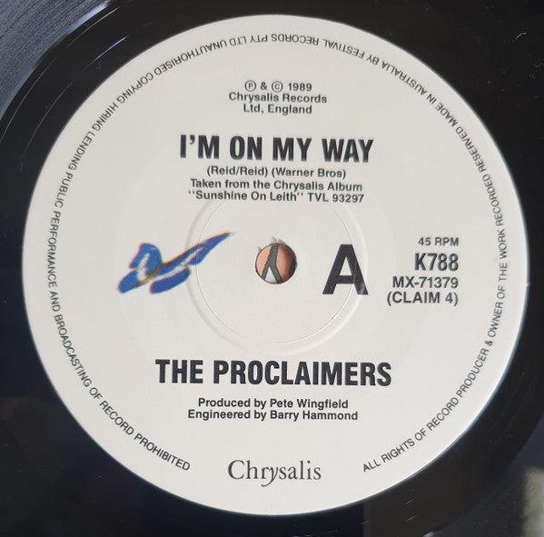The Proclaimers : I'm On My Way (7", Ltd)