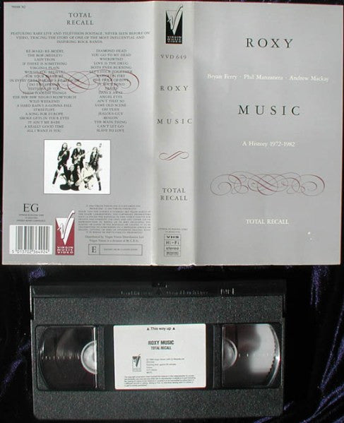 Roxy Music : Total Recall (VHS, Comp, PAL)