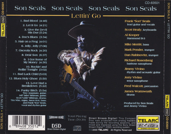 Son Seals : Lettin' Go (CD, Album, DAD)