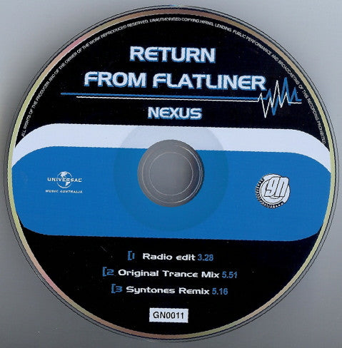 Nexus : Return From Flatliner (CD, Maxi)
