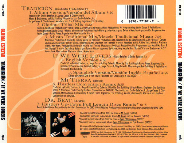 Gloria Estefan : Tradición (CD, Maxi)