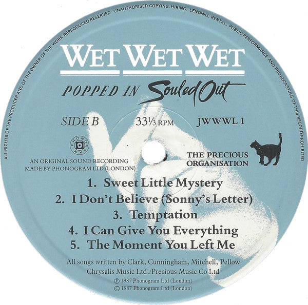 Wet Wet Wet : Popped In Souled Out (LP, Album)