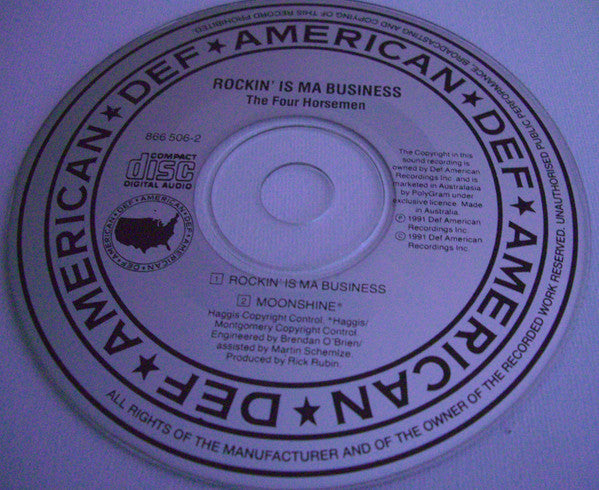 The Four Horsemen : Rockin Is Ma Business (CD, Single, Car)