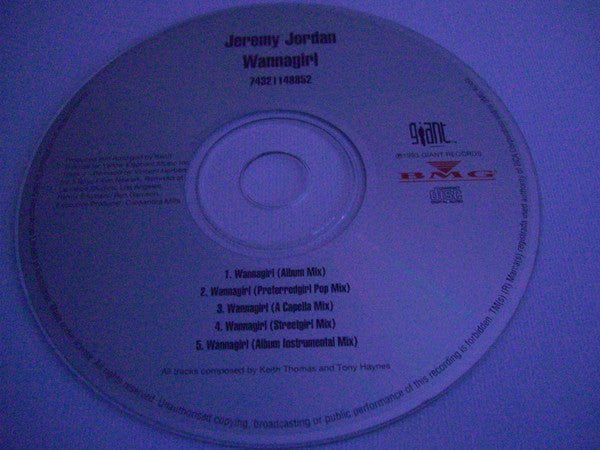 Jeremy Jordan : Wannagirl (CD, Maxi, Car)