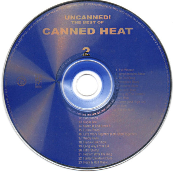 Canned Heat : Uncanned! The Best Of Canned Heat (2xCD, Comp, RE, RM)
