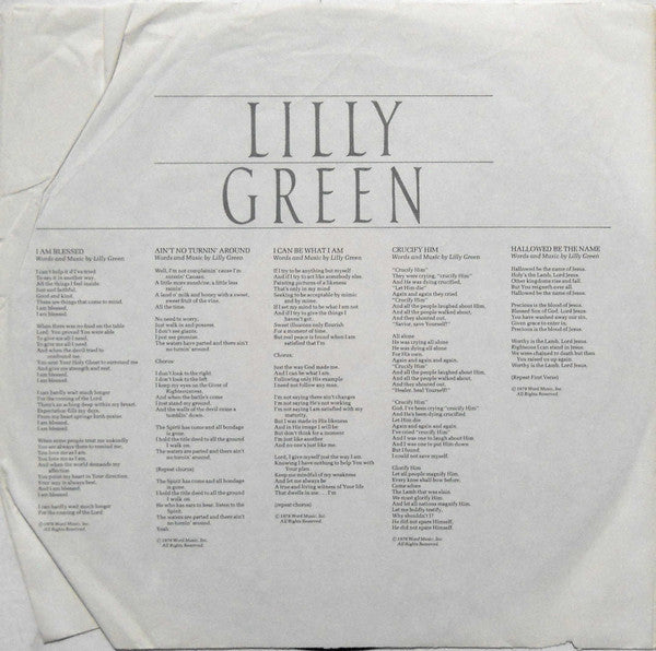 Lilly Green : I Am Blessed (LP, Album)