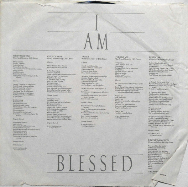 Lilly Green : I Am Blessed (LP, Album)