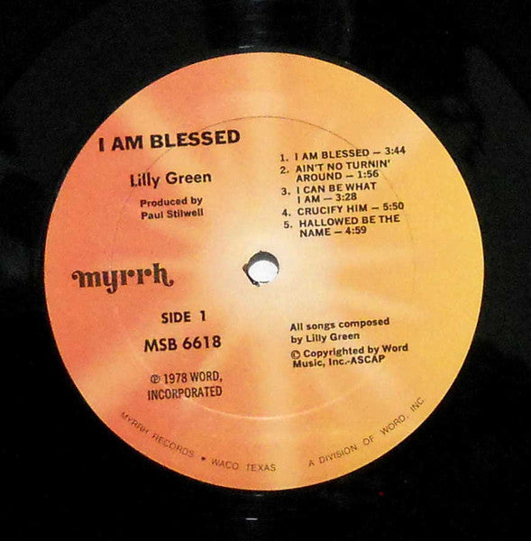 Lilly Green : I Am Blessed (LP, Album)