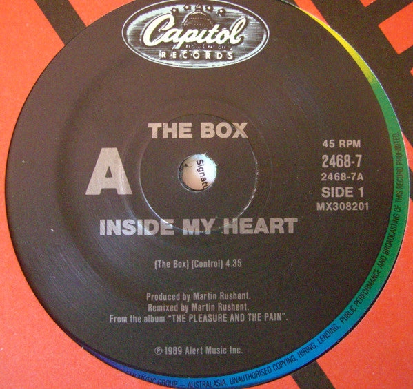 The Box (4) : Inside My Heart (7", Single)
