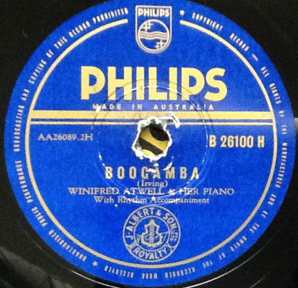 Winifred Atwell & Her Piano* : Boogamba / Wanderlust Waltz (Shellac, 10")