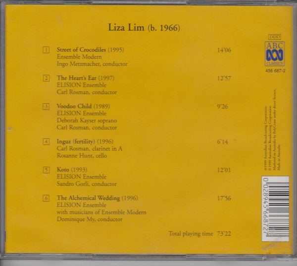 Liza Lim - Elision Ensemble, Ensemble Modern : The Heart's Ear (CD, Album, DDD)