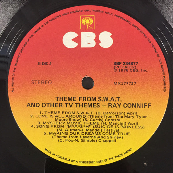 Ray Conniff : Theme From S.W.A.T.  And Other TV Themes (LP)
