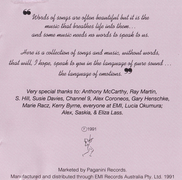 Martin Lass : Songs Without Words (CD, Album)