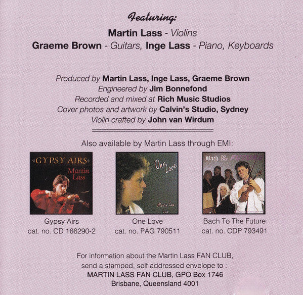 Martin Lass : Songs Without Words (CD, Album)