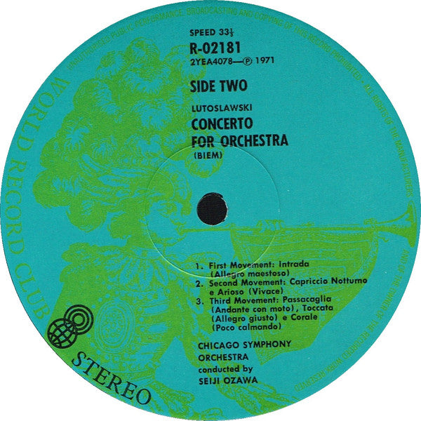 Leoš Janáček, Witold Lutoslawski : Sinfonietta / Concerto For Orchestra (LP, Album, Club)