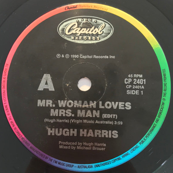 Hugh Harris : Mr Woman Loves Mrs Man (7", Single)