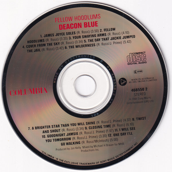 Deacon Blue : Fellow Hoodlums (CD, Album)