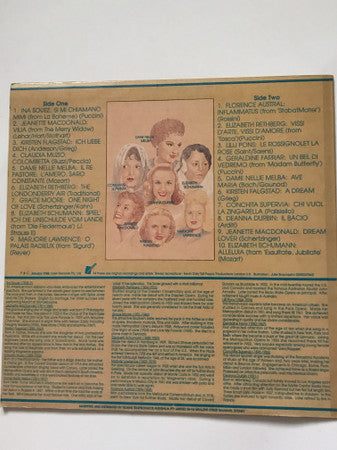 Various : The World's Greatest Voices Sopranos (LP, Comp)