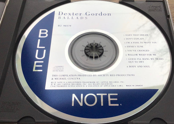 Dexter Gordon : Ballads (CD, Comp, RE)