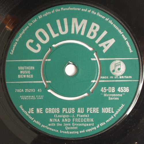 Nina & Frederik With Jørn Grauengaards Kvintet : Little Donkey (7", Single)