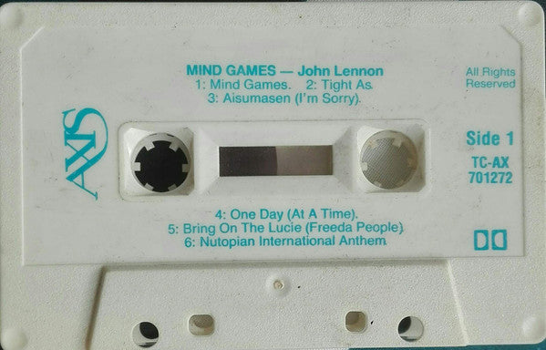 John Lennon : Mind Games (Cass, Album, RE)
