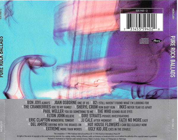 Various : Pure Rock Ballads (CD, Comp)