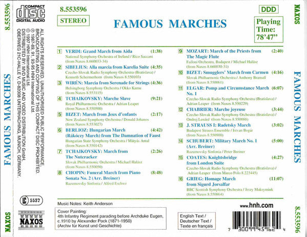 VARIOUS : Famous Marches (CD, Comp)