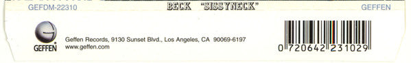 Beck : Sissyneck [Australian Tour Edition] (CD, Maxi)
