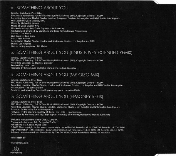 Jamelia : Something About You (CD, Single)