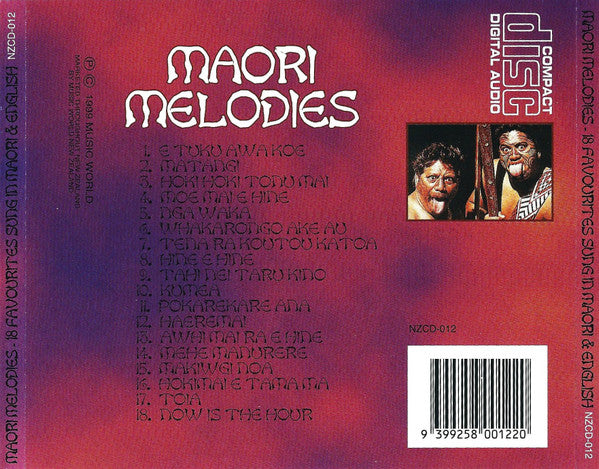 Unknown Artist : Maori Melodies (18 Favourites Sung In Maori & English) (CD)