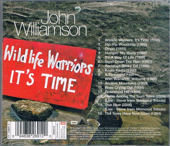 John Williamson : Wildlife Warriors: It's Time (CD, Comp)