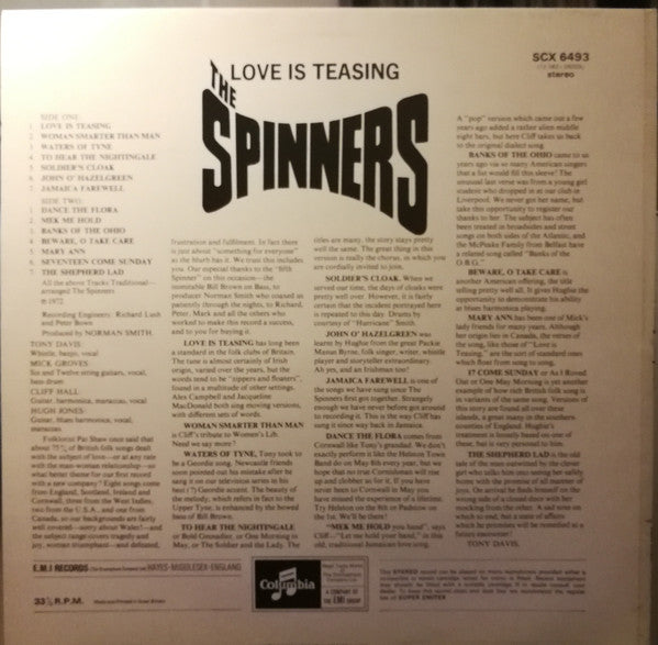 The Spinners : Love Is Teasing (LP)
