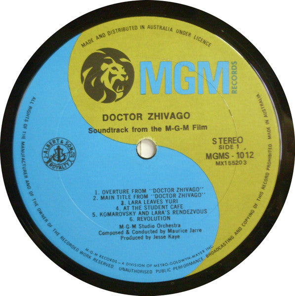 Maurice Jarre : Doctor Zhivago Original Soundtrack Album (LP, RP)
