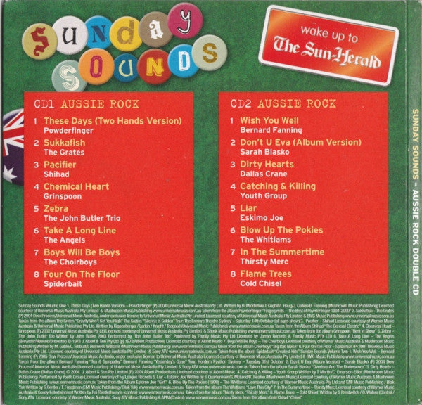 Various : Sunday Sounds - Aussie Rock (CD, Comp, Promo, CD1)