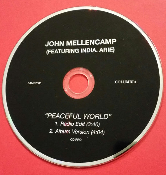 John Cougar Mellencamp : Peaceful World (CD, Promo)