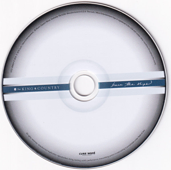 For King & Country : Burn The Ships (CD, Album)