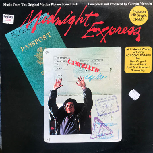 Giorgio Moroder : Midnight Express (Music From The Original Motion Picture Soundtrack) (LP, Album, RE, RP)