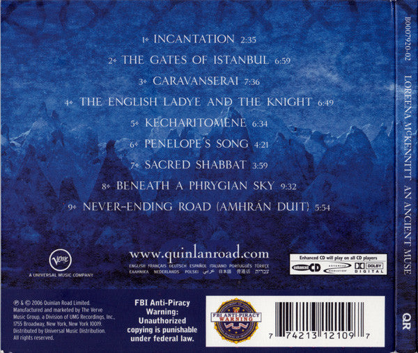 Loreena McKennitt : An Ancient Muse (CD, Album, Enh)