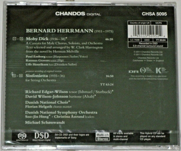 Bernard Herrmann, Richard Edgar-Wilson, David Wilson-Johnson, Danish National Choir*, Danish National Symphony Orchestra*, Michael Schønwandt : Moby Dick, Sinfonietta (SACD, Hybrid, Multichannel)